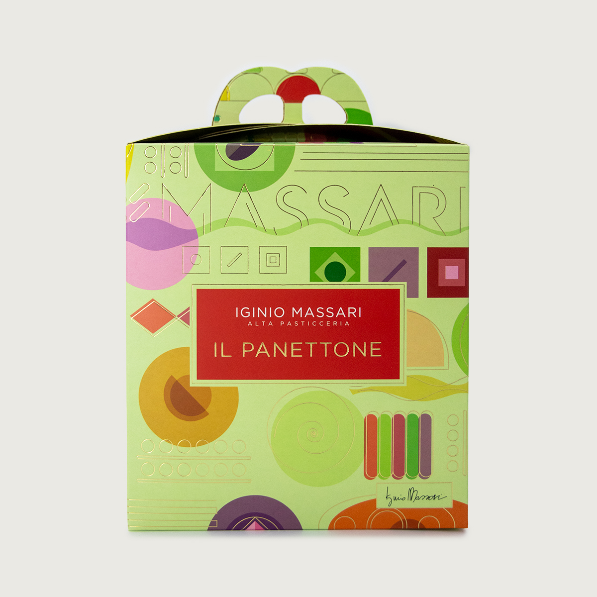 Packaging per il Panettone di Iginio Massari Alta Pasticceria